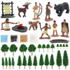 Onest 41 Pieces Native American Figurines Indian Figurines Indians Historical Plastic Action Figures For Projects Decoration Bir