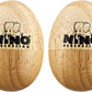 Nino Percussion Nino562-2 Natural Wood Egg Shaker Pair, Small