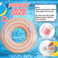 2PCS Pool Floats for mature-themed Striped Swim Ring Pool Floaties Inflatable Swimming Pool Raft Party Water Large Summer Beach Lounger Float Party Supplies (120#Multi Lollipop  2)
