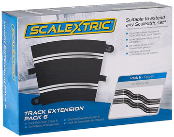 Scalextric Extension Pack 6 1:32 Scale Radius 3 Curves X 8 C8555 Slot Car Track
