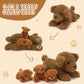 Muiteiur 4 Pcs Dog Stuffed Animals  18.5 Inch Teddy Dog with Puppies  Brown Dog Plush for Kids Girls Boys  Gift for Birthday Theme Party