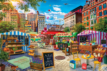 MasterPieces 5000 Piece Jigsaw Puzzle - Buy Local Honey - 40"x60" - Team Color - Model 72296