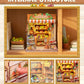 CUTEBEE Book Nook Kit - DIY Miniature House Dollhouse Kit for mature-themed and Teens  Booknook Bookshelf Decor with LED Light  Gifts for Family and Friends (The Greens Grocery)