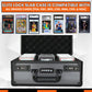 PREZA Graded Card Case - Slab Case for Graded Slabs - enhanced Trading Card Storage Box with Upgraded Combination and Key Lock (Large)