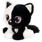 Gund P.Lushes Designer Fashion Pets Lady Luna Cat Premium Stuffed Animal Soft Plush, Black And White, 6