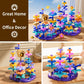 Temi 165 Pcs Flower Garden Building Toys For Toddler, Educational Stem Toy And Preschool Garden Play Set For Toddlers 3 4 5 6 7 Year Old Kids Boys Girls, Flower Stacking Toys For Kids Age 3-8