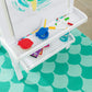 Kidkraft Deluxe Wooden Easel With Chalkboard And Dry Erase Surfaces, Paper Roll And Paint Cups - White, Gift For Ages 3+