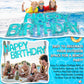 Shappy 20'' Happy Birthday Pool Large Floating Letter Balloons with Adhesive Dots Inflatable Pool Decorations for Summer Birthda