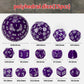 Ciaraq Dnd Polyhedral Dice Set (15Pcs) D4-D100 Game Dice With Dice Bag For Dungeons And Dragons Role Playing Table Games (Purple
