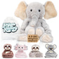 Weighted Elephant Stuffed Animal 4.5 lbs - 38 Long Comforting Arms for Soothing Hugs - enhanced Weighted Plushies  Weighted Stuffed Animals for Anxiety & Stress Relief - Hathi Elephant