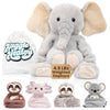 Weighted Elephant Stuffed Animal 4.5 lbs - 38 Long Comforting Arms for Soothing Hugs - enhanced Weighted Plushies  Weighted Stuffed Animals for Anxiety & Stress Relief - Hathi Elephant