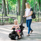 Olakids 4 in 1 Ride on Push Car for Toddlers, Dark, 35’’ x 17’’ x 33’’, Plastic, with Music, Lights, and Storage