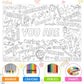 Naozinebi Positive Coloring Poster For Kids Giant You Are Coloring Poster Large Positive Affirmations Coloring Tablecloth Jumbo