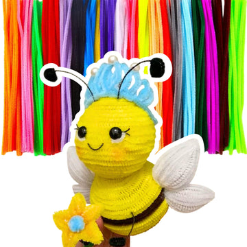 Pipe Cleaners Craft 280 PCS, Chenille Stems 12 Inch, 20 Multi-Colored Craft Supplies for Classroom, DIY Art Fuzzy Sticks & Decor