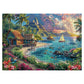 Beach Ocean Puzzles For Adults 1000 Pieces Nature, Summer Hawaii Landscape Scenic Jigsaw Puzzles, Bird Plant Flower Fish Sea Tur