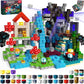 200PCS Magnetic Blocks with Light Up Blocks  Magnetic Building Blocks, Magnetic Cubes STEM Sensory Learning Toys for Kids, Birt