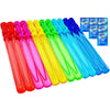 JOYIN 14.6” Big Bubble Wands - 6 PCS Multicolor Bubble Toys with Refill Solution for Kids, Summer Parties, Easter, Birthdays, Model 16131