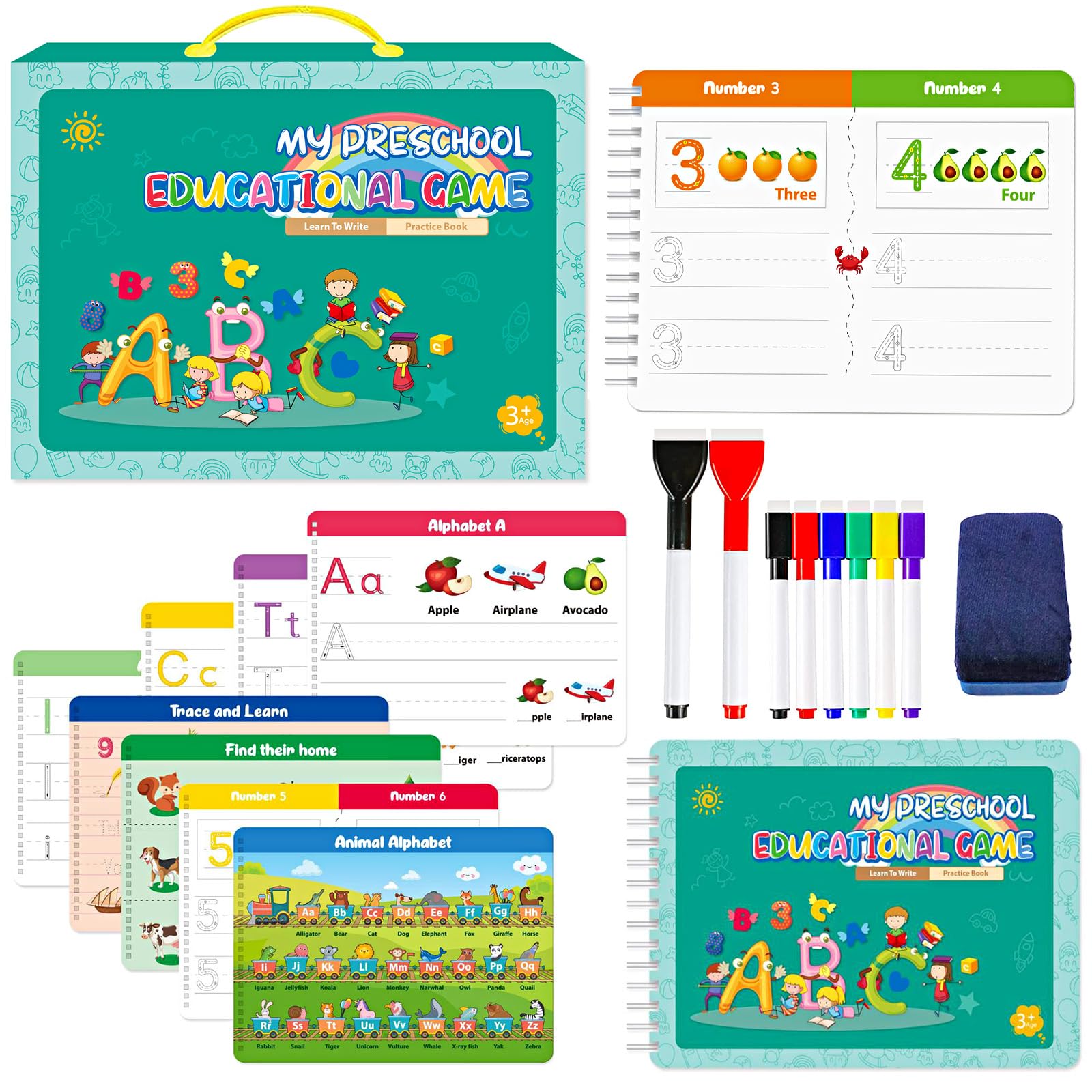 Handwriting Practice Without Tears For Kindergarten,Preschool Learning Activities Learn To Write Alphabet Number Workbook Letter