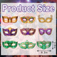 9 Pack Mardi Gras Paper Masks Carnival Parade Face Masks Diamonds Cardboard Masks For Mardi Gras Costume Dress Up Accessories Ma