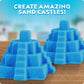 National Geographic Play Sand - 24 Lb Bulk Sand Kit With 6 Castle Molds (Blue) - A Fun Sensory Activity
