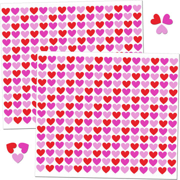 Small Heart Stickers for Kids,4000 PCS 1/2 Tiny Mini Sticker, Red and Pink,18 Sheets, Love Shape Stickers for Party Favors,Gift 