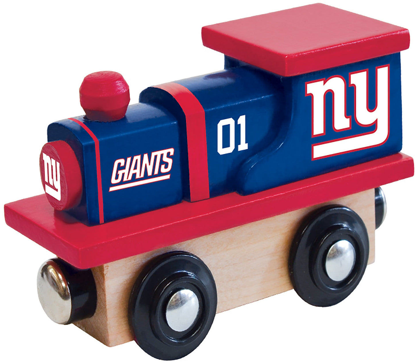 Masterpieces Wood Train Engine - Nfl New York Giants - Officially Licensed Toddler & Kids Toy
