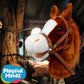 Nature Bound Stick Horse | Plush Handcrafted Hobby Horse | Stick Pony Provides Fun Pretend Play For Toddlers & Preschoolers | Handsewn, Wood, Sound Effects | Chestnut Red Color