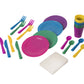 Big Mos Toys Pretend Play Dishes Playset - Little Chef Kitchen Set, Kids Cooking Serving Dishes - Play Cups, Pans, Cutlery, Ladl