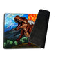 Trex Stained Glass Premium Stitched Card Game Playmat - By Digital Sorcery Studio - Compatible With Mtg And Other Trading Card G