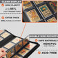 KarlyProTop loader Binder Hold 288 Cards Storage 9-Pocket enhanced Zipper Album Collection Binder for MTG TCG Sports Baseball Footbal or Other Trading Cards in 3 x 4 Sleevs -gray
