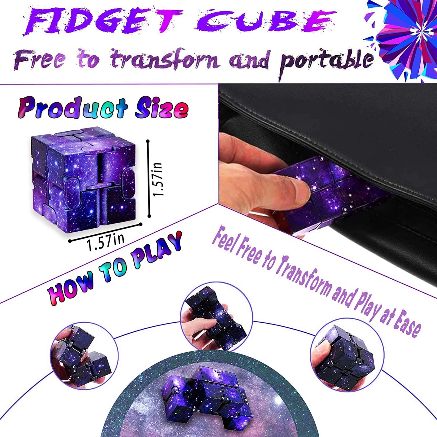 Dr.Kbder Fidget Toys Adults Set, Easter Basket Stuffers For Kids Teen Autism Sensory Toys Pack With Figette Cube Figits Ring Cla