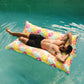 Big Joe Lagoon Lounger No Inflation Needed Pool Float, Citrus Burst, Double Sided Mesh, 5Ft Giant