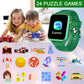 Aiwiep Kids Smart Watch For Kids With 24 Games Kids Watches Touch Screen Music Player Camera Alarm Clock Calculator Flashlight Stopwatch 12/24 Hr Toys For Kids Gift For Girls 3-12 Year Old