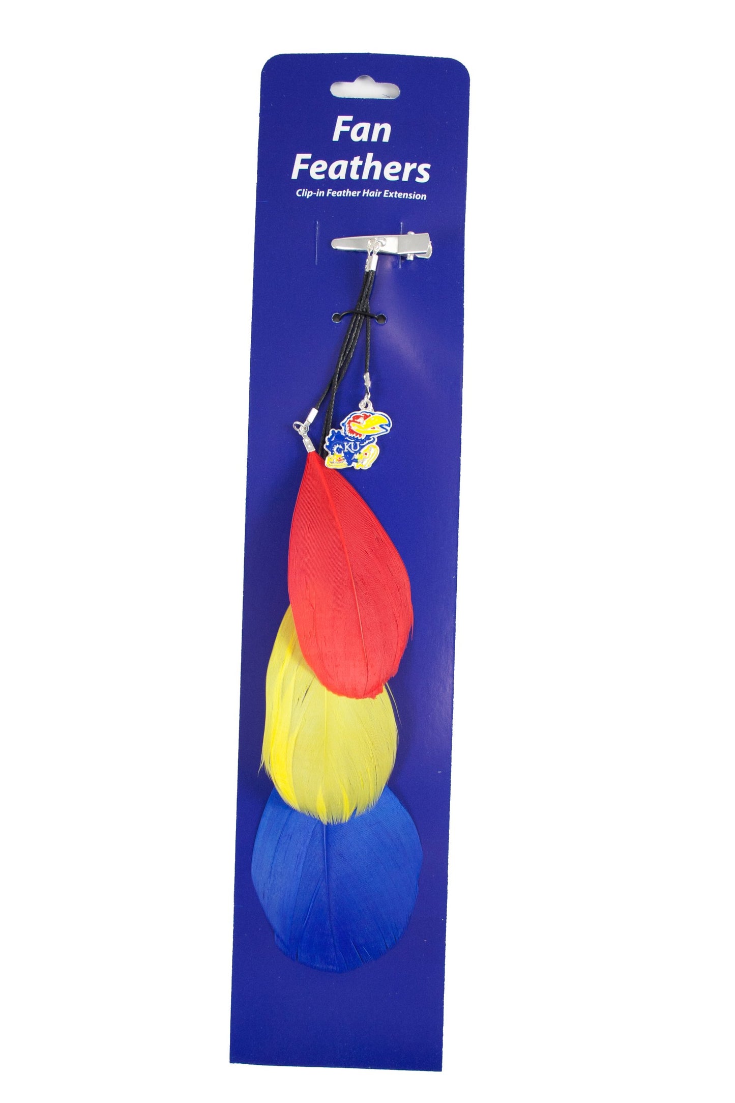 Littlearth NCAA Kansas Jayhawks Feather Hair Clip