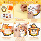 Qyeahkj 36 Set Fall Scarecrow Suncatchers Craft for Kids DIY Autumn Window Tissue Paper Craft Kit Hanging Decor for Thinkgiving