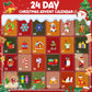 Christmas Advent Calendar 2025 Building Sets, 24 Packs Christmas Ornaments Building Kit, Christmas Tree/Santa/Reindeer/ Gingerbr