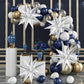 60 Pcs Silver Star Balloons Explosion 12 Point Foil Cone Balloons Magic Starburst Balloons Large For Wedding Anniversary Backdro