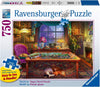 Ravensburger Cozy Series: Puzzler'S Place | 750 Piece Large Format Jigsaw Puzzle | Unique, Interlocking Pieces | Softclick Technology Ideal Gift For Kids & Adults