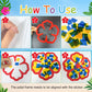 Cinrobiye 24 Set Summer Suncatcher Craft Kit DIY Hawaii Ornaments Luau Moana Tissue Paper Art and Craft Kit Hibiscus Hanging Orn
