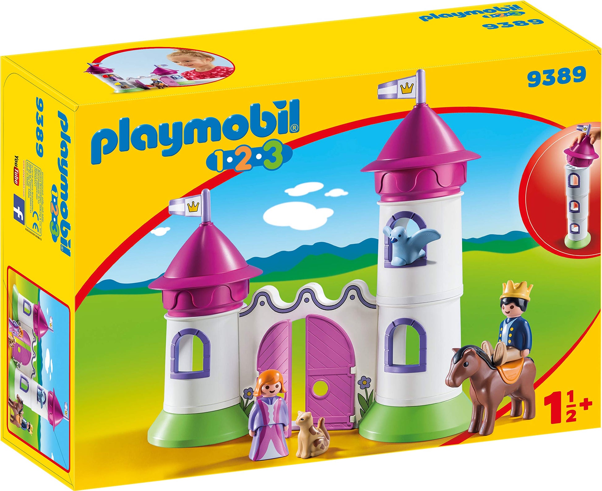 Playmobil Castle With Stackable Towers, Multicolored