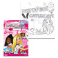 Barbie Coloring Book and Art Relaxation Set ~ Barbie Coloring Book Set with Fuzzy Sticks and Wood Beads Set (Barbie Coloring Boo