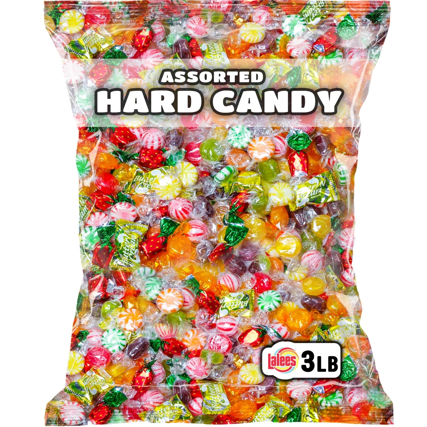 Hard candy Mix - 3 LB Bulk Variety candy Bag - Easter Egg Filler candy Assortment - Hard candies Sampler - Individually Wrapped