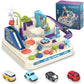 Car Adventure Toys For 3 4 5 6 7 8 Year Old Boys Girls, Race Tracks Toy For Boys With 4 Toy Vehicle, Preschool Educational Toy C