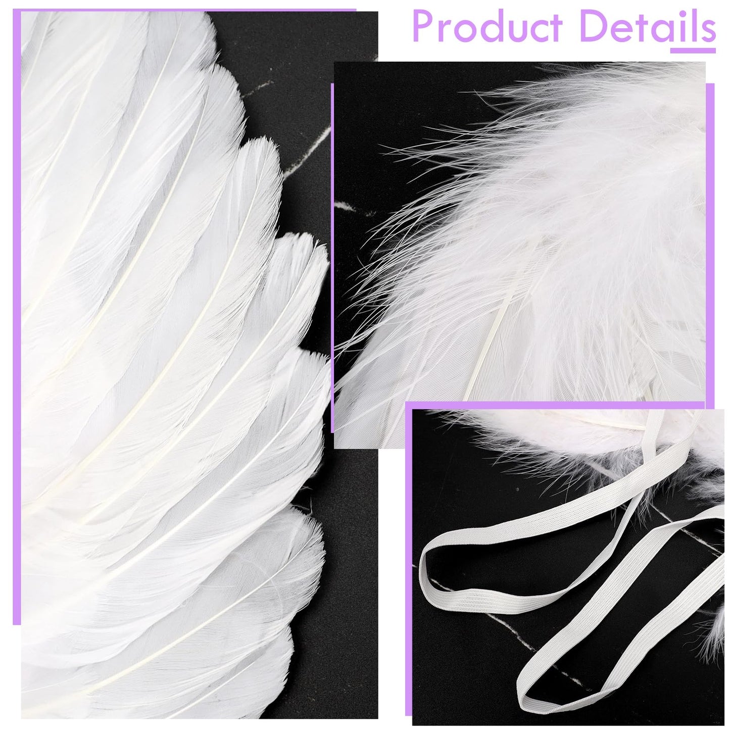 Ttq3Pcs Kid Angel Costume Set Include Girl Angel Dress,Light Angel Wing And Hairband For Halloween Birthday Party Accessories