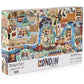Jigsaw Puzzles 1000 Pieces For Adults - London Illustrated Theme 1000 Piece Puzzle - Adults And Kids Jigsaw Puzzle London Includ