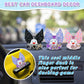 Angle Rubber Duck Car Ornaments with Pink Glitter Wing,Cute Squeaky Duck with Crystal Necklace,Moon-Shaped Magic Wand Ducky Car