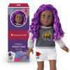 American Girl Truly Me 18-Inch Doll #91 With Gray Eyes, Purple Hair, And Very Deep Skin In Graffiti Outfit, For Ages 6+