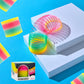 The Dreidel Company Plastic Coil Spring, Glow-In-The-Dark Magic Rainbow Slingy, Party Favor, Birthday Bag Filler, Stocking Stuffers, 3' (80Mm) (Single)