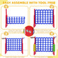Peekabu Giant 4-In-A-Row Connect Game Outdoor, Jumbo 4-To-Score Yard Games For Kids And Adults With Basketball Hoop Outdoor Part