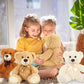 Morismos 14 Packs Bulk Teddy Bears, Small Teddy Bear Bulk Plush, Stuffed Bears Bundle For Girls Centerpiece Baby Shower 14In